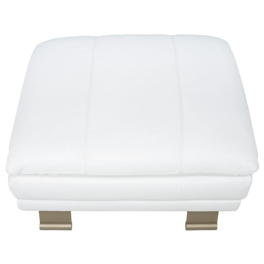 Rio White II Leather Ottoman  alternate image, 4 of 7 images.