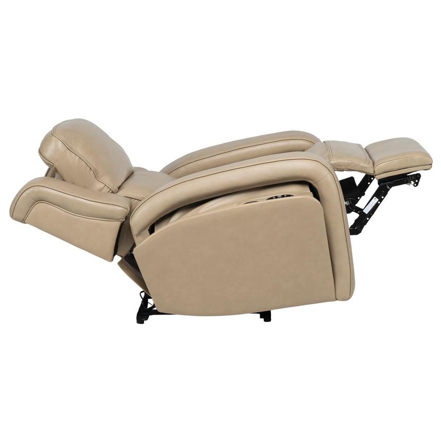 Epic Taupe Leather Power Recliner alternate image, 6 of 12 images.