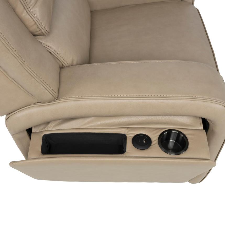 Epic Taupe Leather Power Recliner alternate image, 11 of 12 images.