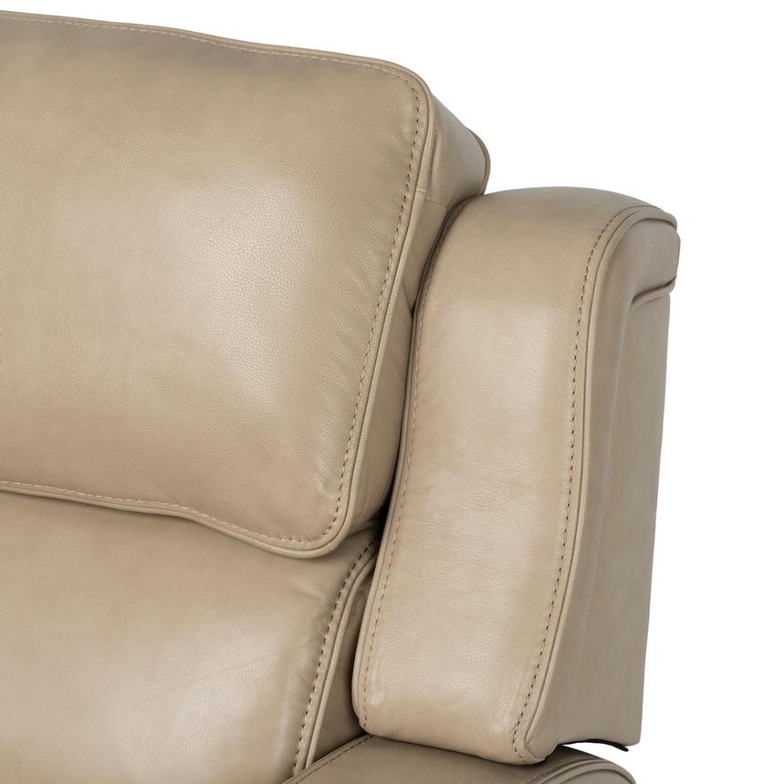 Epic Taupe Leather Power Reclining Sofa alternate image, 9 of 14 images.
