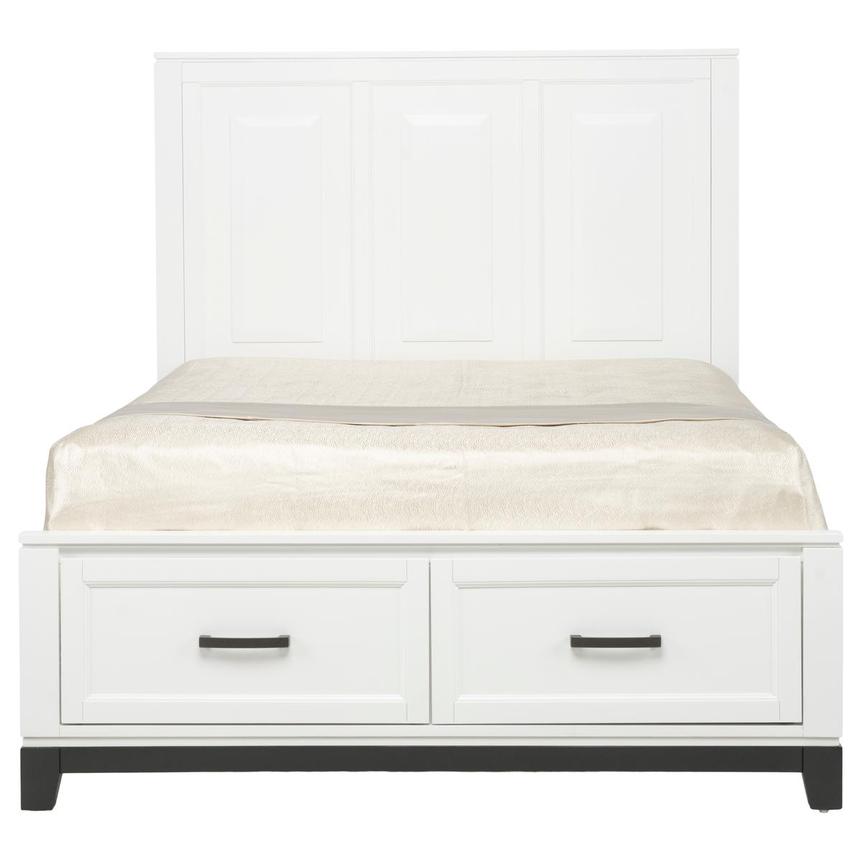 Eason White Queen Storage Bed  alternate image, 3 of 9 images.