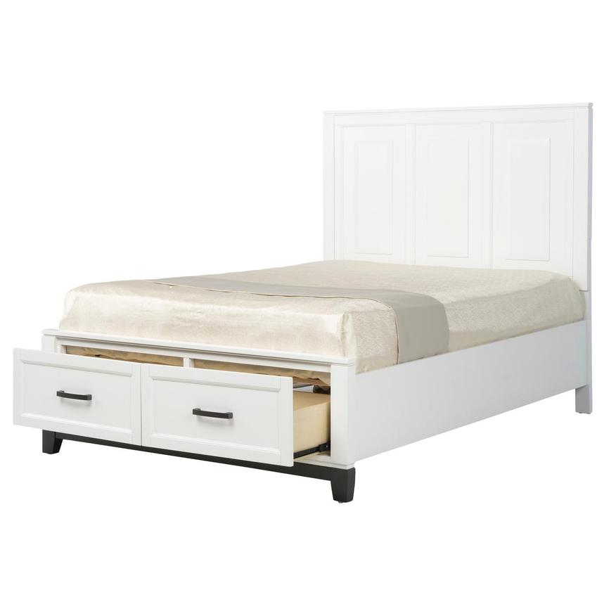 Eason White Queen Storage Bed  alternate image, 2 of 9 images.