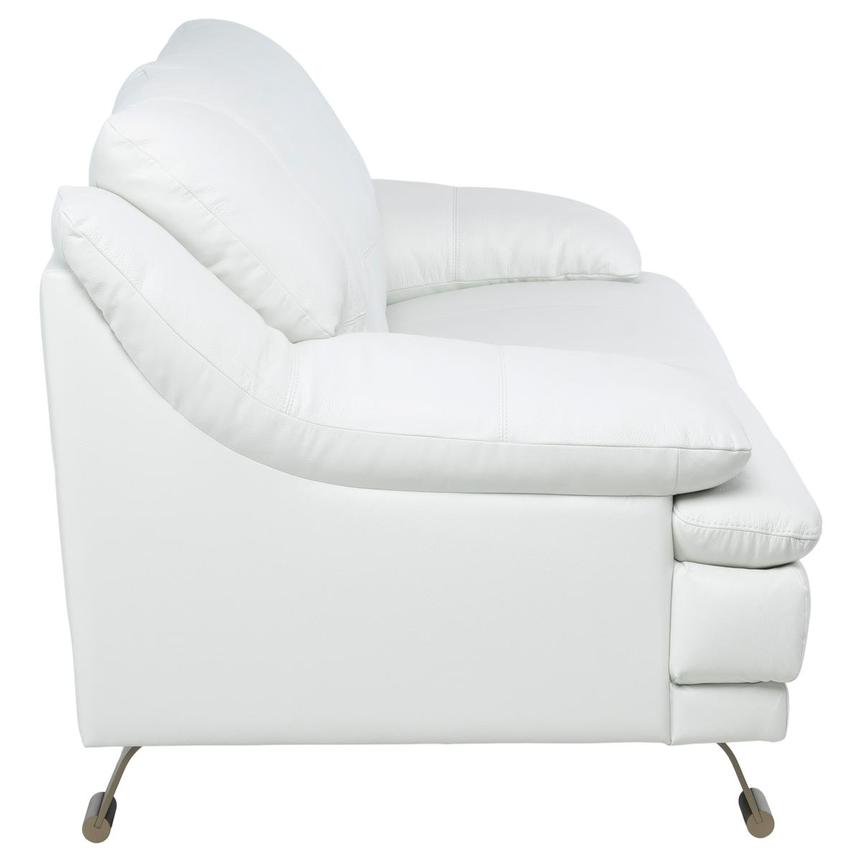 Rio White II Leather Sofa  alternate image, 3 of 7 images.