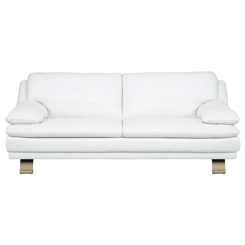 Rio White II Leather Sofa