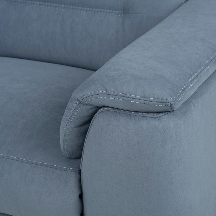Claribel II Light Blue Power Reclining Sectional with 5PCS/3PWR  alternate image, 8 of 10 images.
