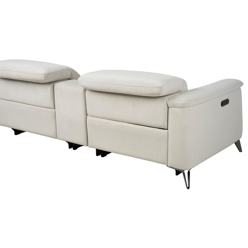 Claribel II Ivory Power Reclining Sectional with 6PCS/2PWR  alternate image, 5 of 13 images.