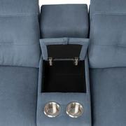 Claribel II Light Blue Power Reclining Sectional with 6PCS/2PWR  alternate image, 8 of 13 images.