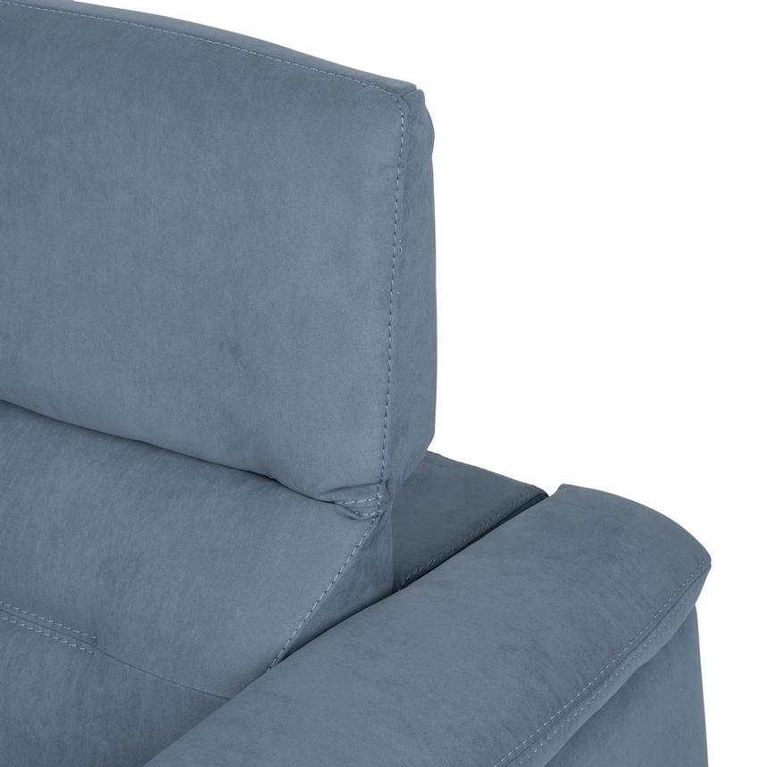 Claribel II Light Blue Power Reclining Sectional with 6PCS/2PWR  alternate image, 10 of 13 images.