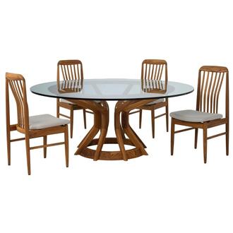 Cocoa Beach 5-Piece Round Dining Set