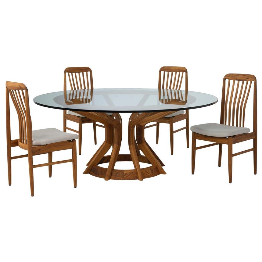 Cocoa Beach 5-Piece Round Dining Set  main image, 1 of 3 images.
