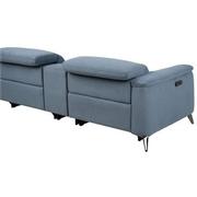 Claribel II Light Blue Home Theater Seating with 5PCS/2PWR  alternate image, 4 of 12 images.
