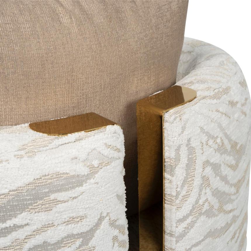 Savannah Gold Swivel Accent Chair  alternate image, 11 of 13 images.