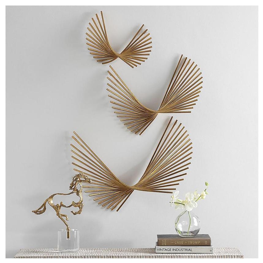 Golden Flock Set of 3 Wall Decor  alternate image, 2 of 6 images.