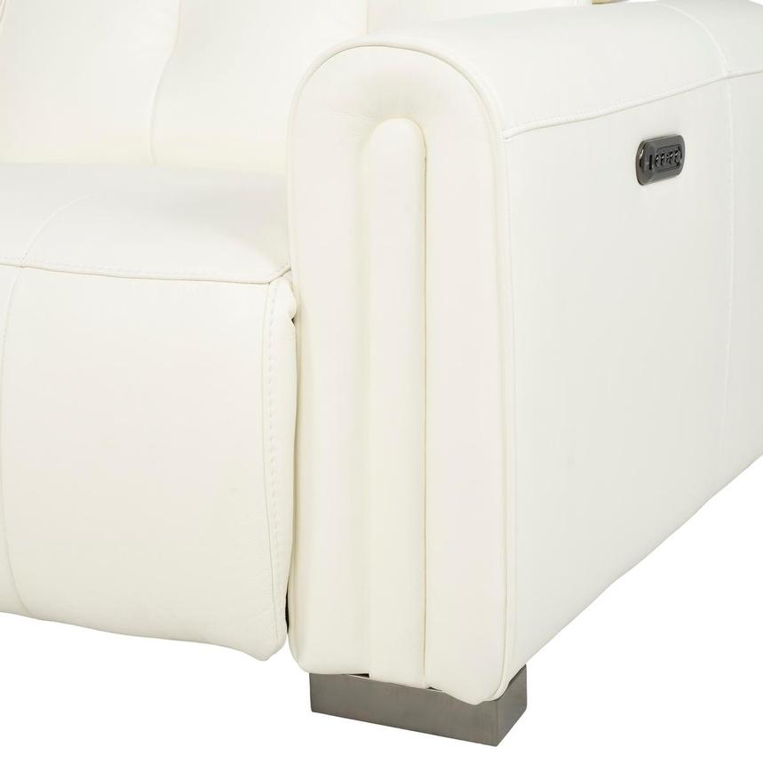 Dolomite White 2.0 3PWR Oversized Leather Sofa  alternate image, 10 of 13 images.