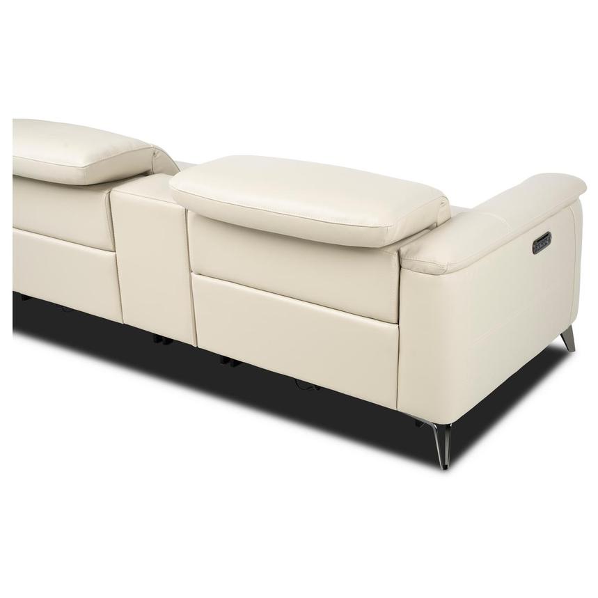 Anabel Cream 2.0 Leather Power Reclining Sectional with 6PCS/2PWR  alternate image, 4 of 4 images.