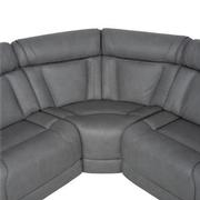 Cobalt 6PCS/3PWR Leather Power Reclining Sectional w/Beverage Cooler  alternate image, 9 of 19 images.