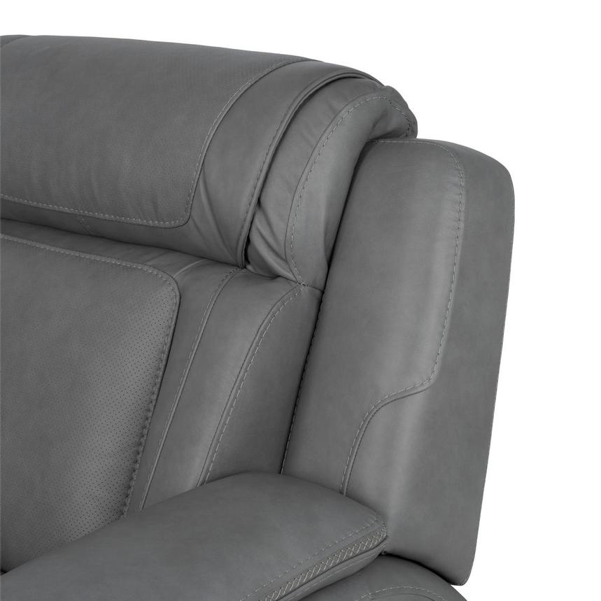 Odyssey Cobalt 6PCS/3PWR Leather Power Reclining Sectional w/Beverage Cooler  alternate image, 13 of 20 images.