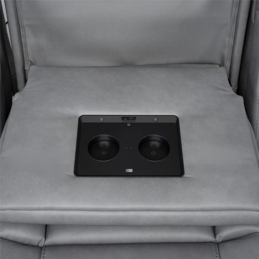 Odyssey Cobalt 6PCS/3PWR Leather Power Reclining Sectional w/Beverage Cooler  alternate image, 13 of 19 images.