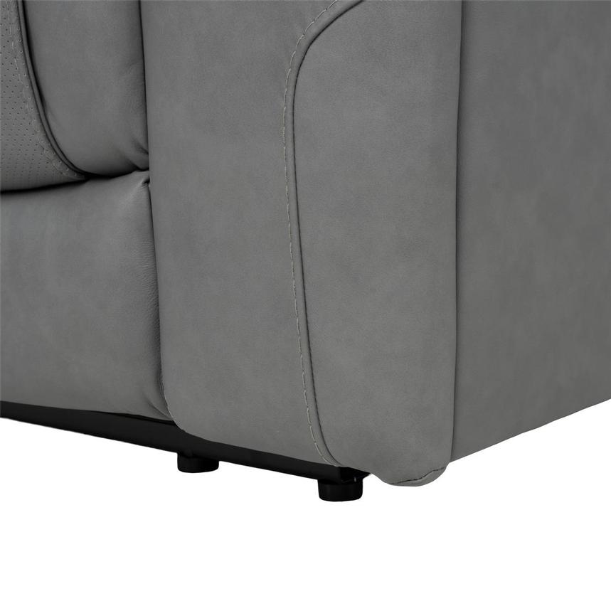 Odyssey Cobalt 7PCS/3PWR Leather Power Reclining Sectional w/Beverage Cooler  alternate image, 18 of 20 images.