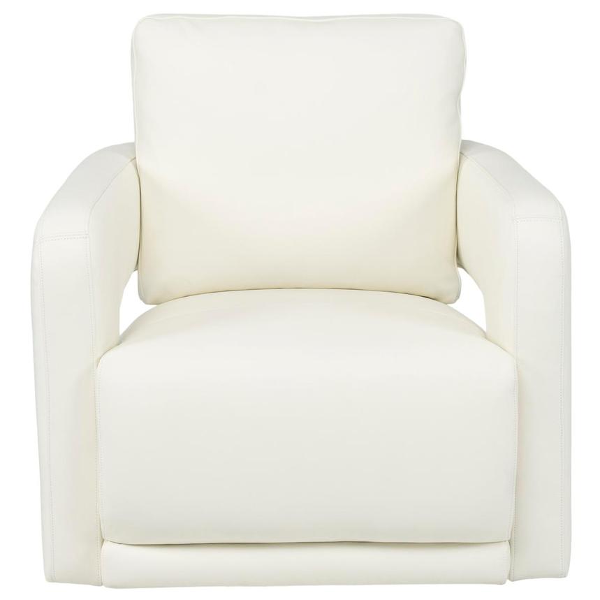 Carmello White Swivel Chair  alternate image, 2 of 7 images.