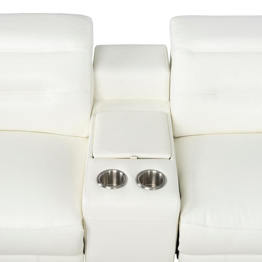 Anabel White 2.0 Home Theater Leather Seating with 5PCS/2PWR  alternate image, 7 of 13 images.