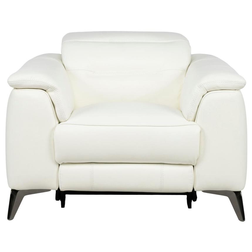 Anabel White 2.0 Leather Power Recliner  main image, 1 of 11 images.