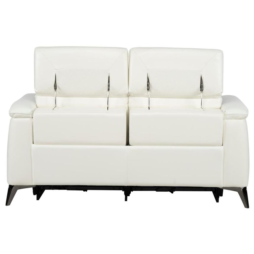 Anabel White 2.0 Leather Power Reclining Loveseat  alternate image, 6 of 11 images.