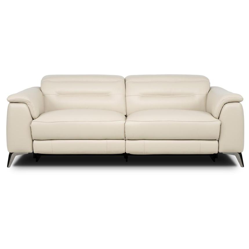 Anabel Cream 2.0 Leather Power Reclining Loveseat  main image, 1 of 11 images.