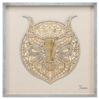 Taurus Zodiac Shadow Box