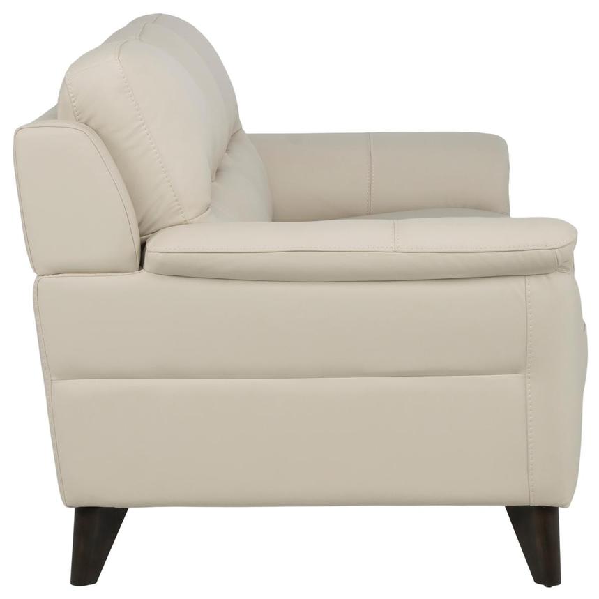 Bali Cream Leather Sofa  alternate image, 3 of 7 images.