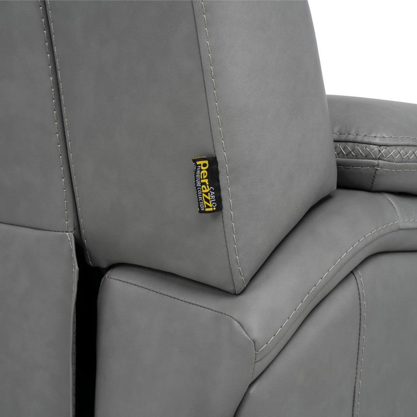Cobalt Leather Power Reclining Sofa  alternate image, 11 of 13 images.