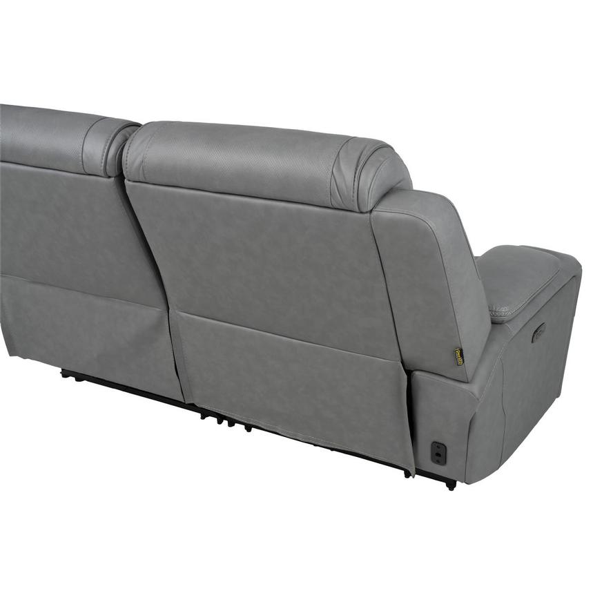 Odyssey Cobalt Leather Power Reclining Sofa  alternate image, 6 of 14 images.