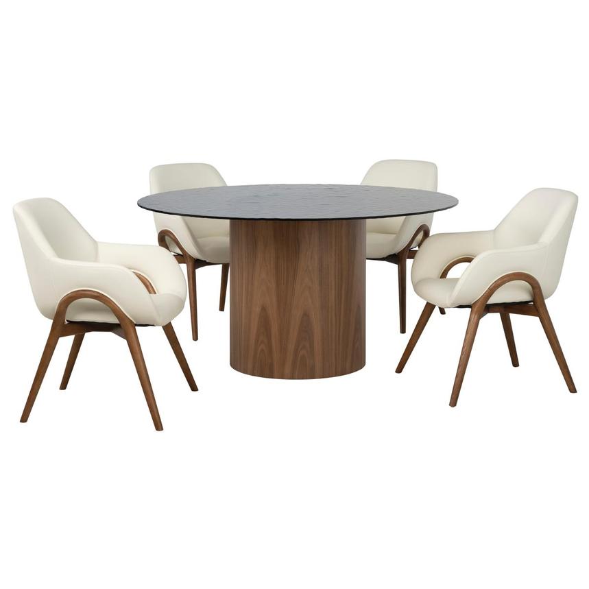 Abba 5-Piece Round Dining Set