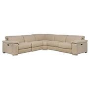 Karly Beige Power Reclining Sectional with 5PCS/3PWR  main image, 1 of 9 images.