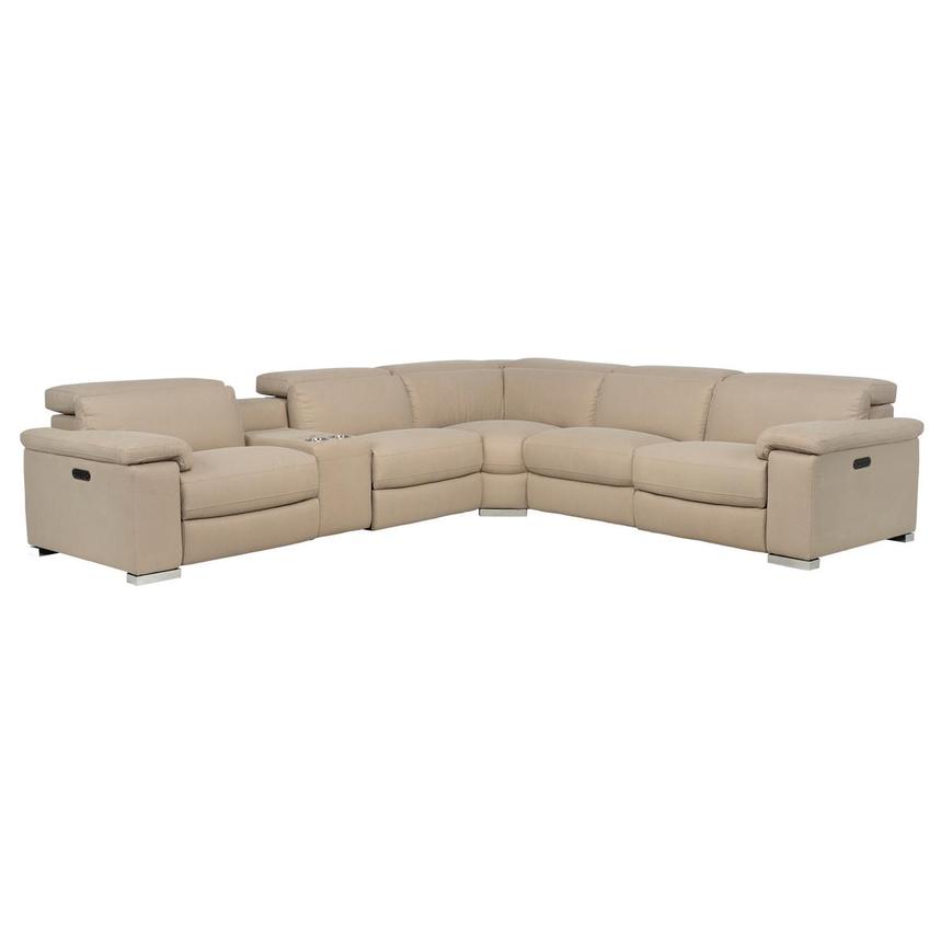 Karly Beige Power Reclining Sectional with 6PCS/3PWR  main image, 1 of 12 images.