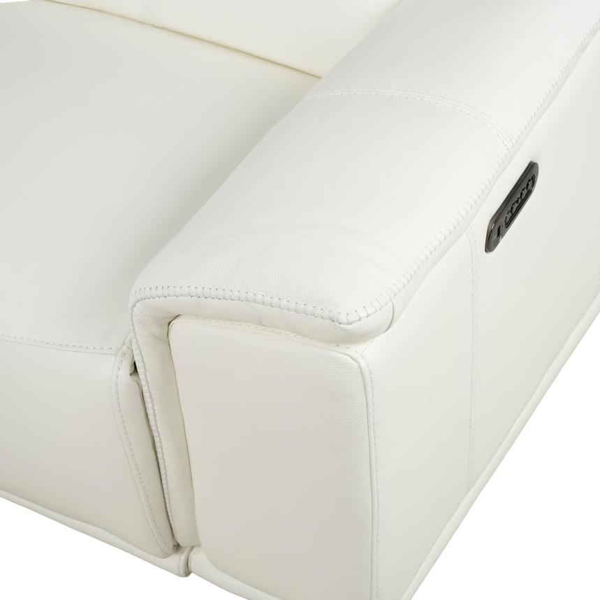 Davis 2.0 White Leather Power Reclining Sectional with 6PCS/3PWR alternate image, 11 of 13 images.