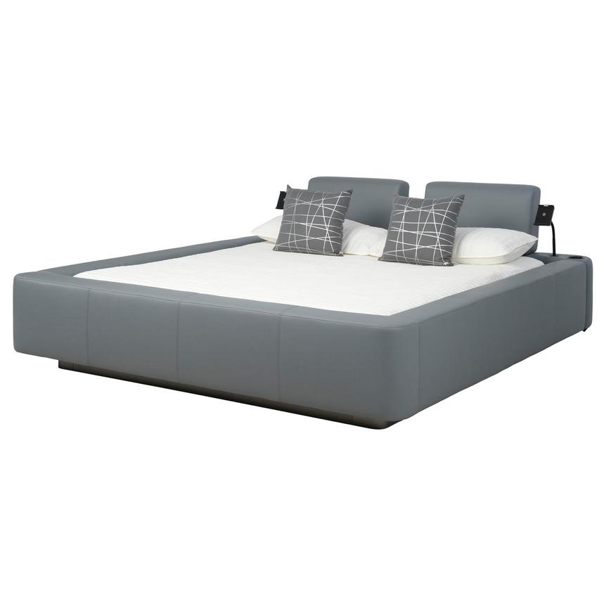 Cassie Party Grey King Platform Bed  main image, 1 of 12 images.