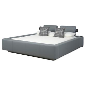 Cassie Party Grey Queen Platform Bed