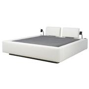 Cassie White Queen Platform Bed  alternate image, 2 of 10 images.