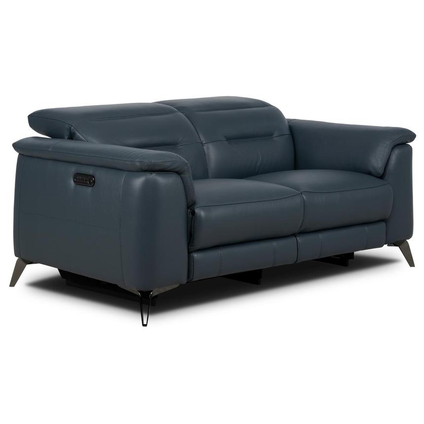 Anabel 2.0 Blue Duo Recliner Loveseat  alternate image, 2 of 2 images.