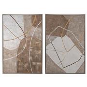Balanced Simplicity Canvas Wall Art Set of 2  main image, 1 of 6 images.