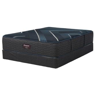 Level Four Plush TT Full Mattress w/Regular Foundation Beautyrest Black by Simmons