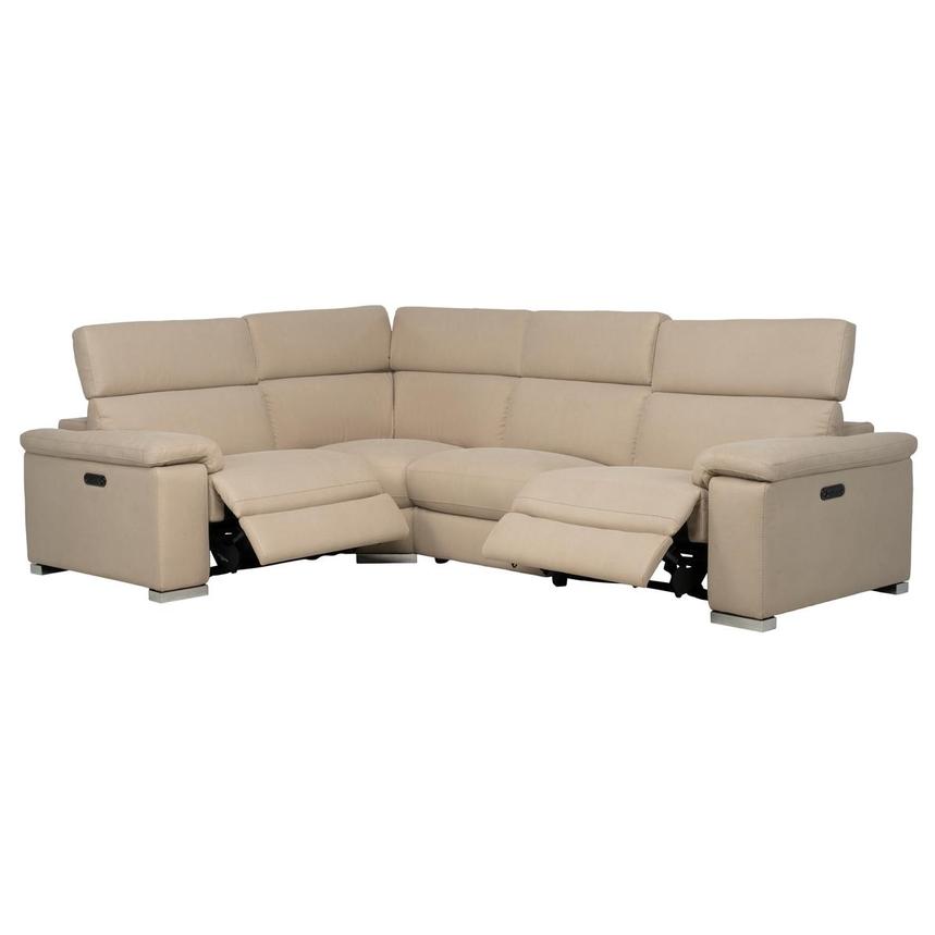 Karly Beige Power Reclining Sectional with 4PCS/2PWR  alternate image, 2 of 9 images.