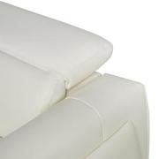 Luke 2.0 White Leather Power Reclining Sectional with 5PCS/2PWR  alternate image, 10 of 13 images.