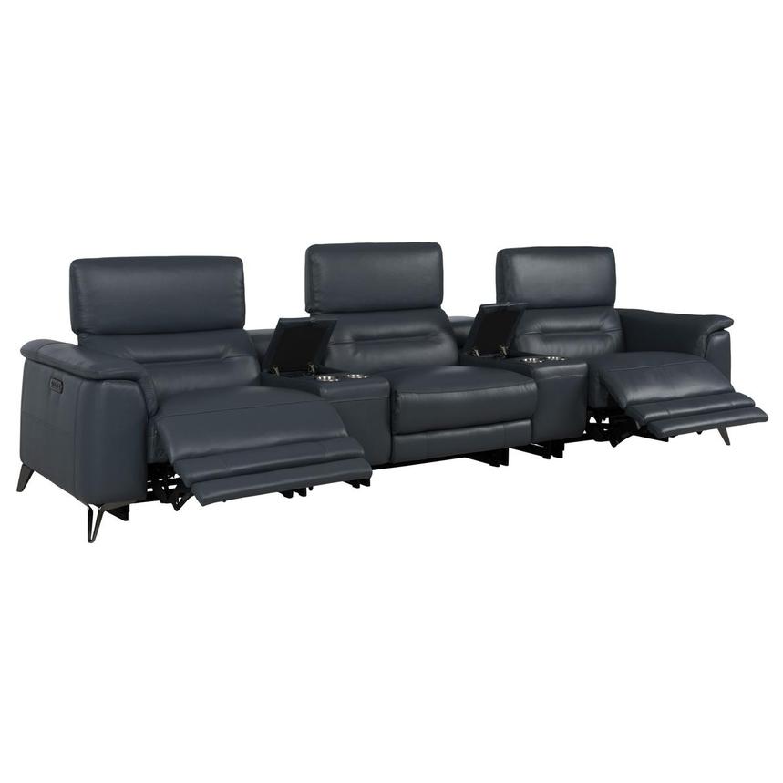 Anabel 2.0 Blue Home Theater Seating w/2PWR  alternate image, 3 of 13 images.