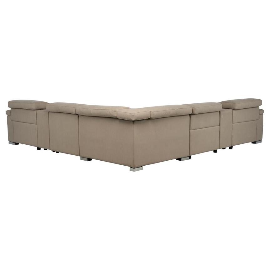 Karly Beige Power Reclining Sectional with 7PCS/3PWR alternate image, 4 of 12 images.