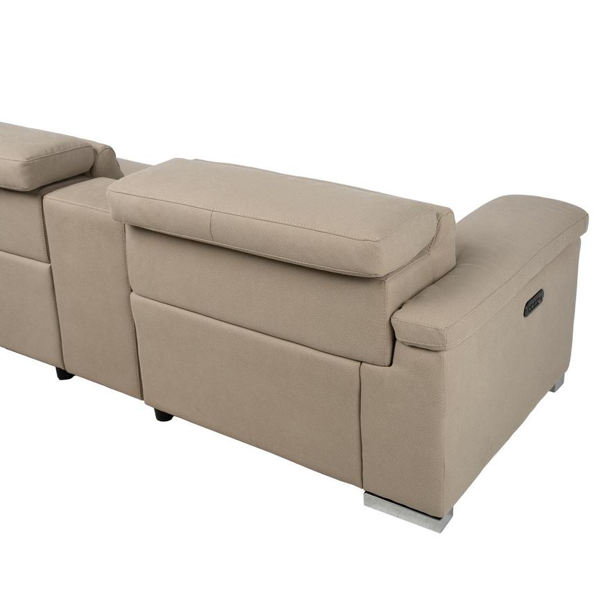 Karly Beige Power Reclining Sectional with 6PCS/3PWR alternate image, 4 of 12 images.