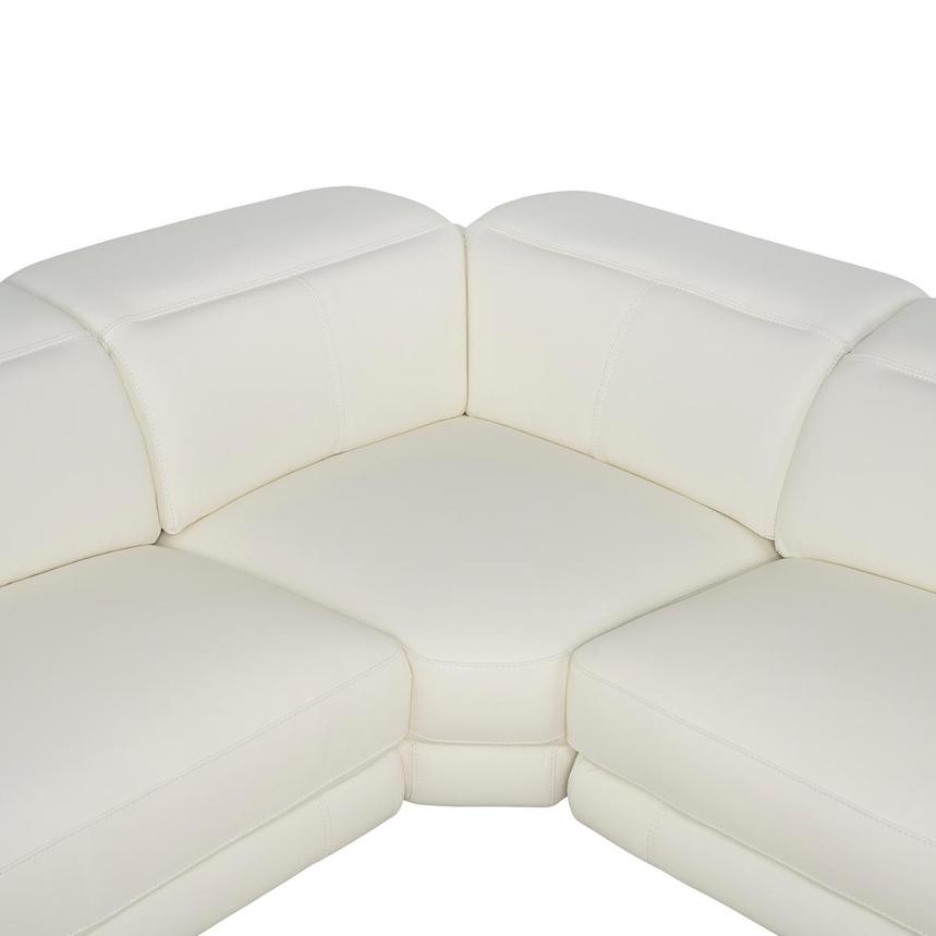 Luke 2.0 White Leather Power Reclining Sectional with 5PCS/2PWR alternate image, 4 of 11 images.
