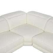 Luke 2.0 White Leather Power Reclining Sectional with 4PCS/2PWR  alternate image, 5 of 10 images.