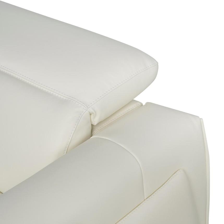 Luke 2.0 White Leather Power Reclining Sectional with 5PCS/3PWR  alternate image, 6 of 9 images.